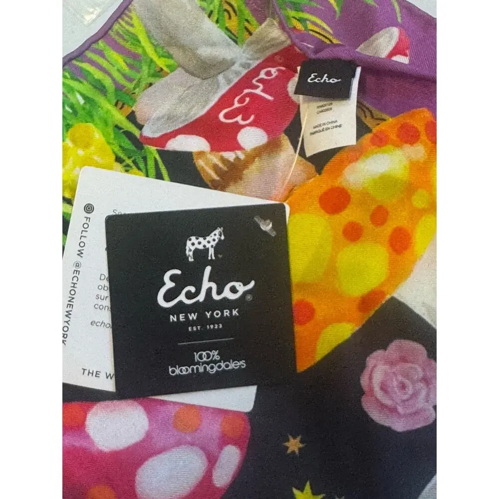 Echo silk scarf